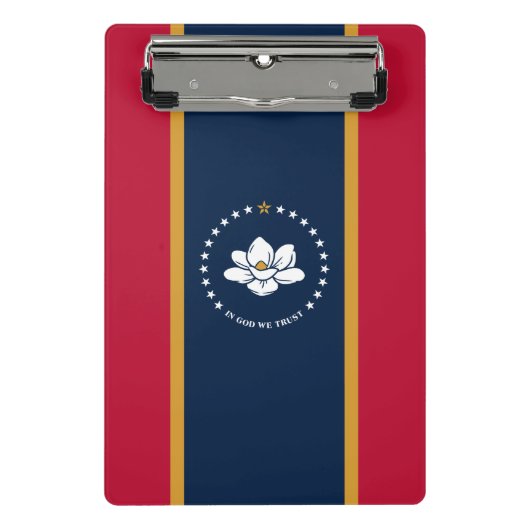 Mini clipboard with flag of Mississippi, USA Mini Klembord (Voorkant)