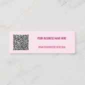 Mini Code QR personnalisé et Carte de visite de texte C (Devant)