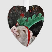 Mini Coeur de Coeur de Cochon de Noël (devant)
