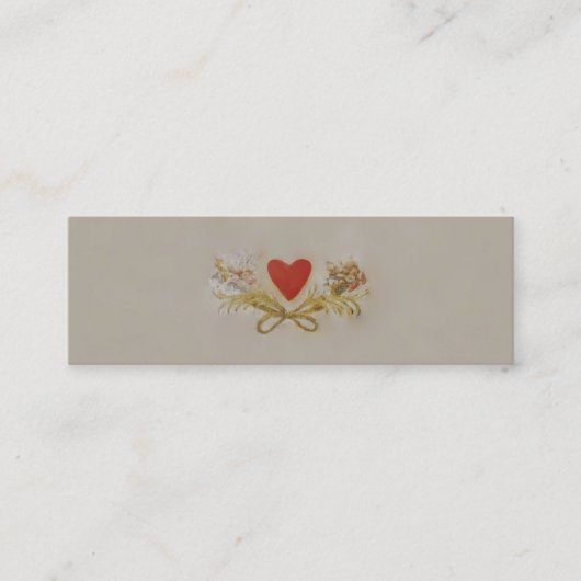 Mini Coeur II - Carte de visite mince (Devant)