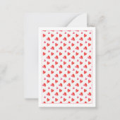 MINI COEURS 3.5x2.5 Carte Plate Vierge (Devant)