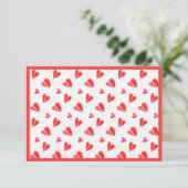 MINI COEURS 3,5x5 Carte Plate II / Horizontal (Debout devant)