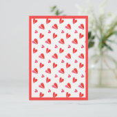 MINI COEURS 3,5x5 Carte Plate II / Vertical (Debout devant)