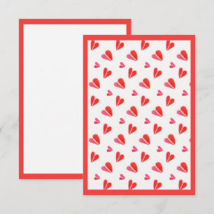 MINI COEURS 3,5x5 Carte Plate II / Vertical