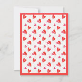 MINI COEURS 4,25x5,5 Carte plate II / Vertical (Devant)