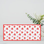 MINI COEURS 4x9,25 Carte plate II / Horizontal (Debout devant)