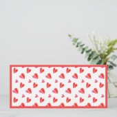 MINI COEURS 4x9 Carte plate II / Horizontal (Debout devant)
