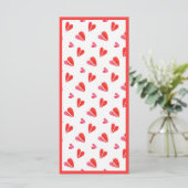 MINI COEURS 4x9 Carte plate II / Verticale (Debout devant)