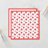 MINI COEURS 5,25" Carré carte plat II (Devant/Arrière en situation)