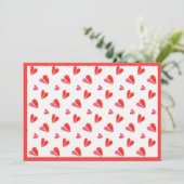 MINI COEURS 5x7 Carte Plate II / Horizontal (Debout devant)