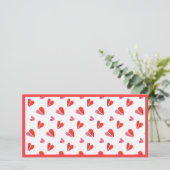 MINI COEURS 8x4 Carte plate II / Horizontal (Debout devant)