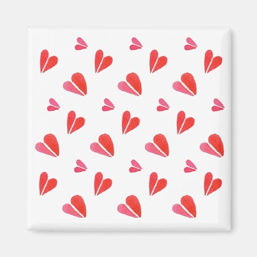 MINI CŒURS Aimant Carré (Devant)