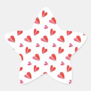 MINI COEURS Autocollants en forme d'étoile