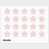 MINI COEURS Autocollants en forme d'étoile (Feuille)