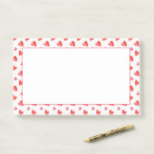 MINI COEURS Bloc de notes Post-it 10x6 (Sur un bureau)