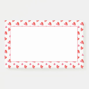 MINI COEURS Bloc de notes Post-it 10x6