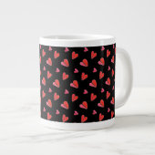 MINI COEURS II Big White Mug (Devant droit)