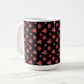 MINI COEURS II Grand Mug Blanc (Devant gauche)