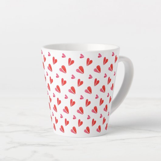 MINI COEURS Latte Mug (Angle droit)