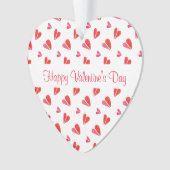 MINI COEURS Saint Valentin Acrylique Ornement card (devant)