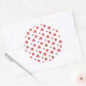 MINI COEURS Stickers Rond (Enveloppe)