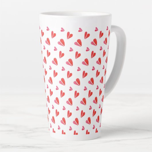 MINI COEURS Tall Latte Mug (Angle droit)