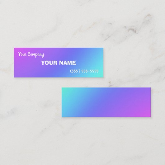 Mini Colorful Gradient Visitekaartjes (Voorkant / Achterkant)