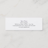 Mini Concepteur d'intérieur pourpre Carte de visite mai (Dos)