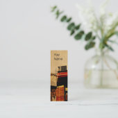 Mini conception de carte de visite de tour d'eau (Debout devant)