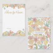 Mini conseil pour cartes de Baby shower Mama (Devant / Derrière)