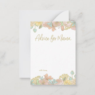 Mini conseil pour cartes de Baby shower Mama