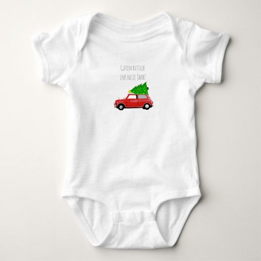 Mini Cooper Babybody Silvester Romper (Voorkant)