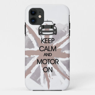 MINI Cooper Keep Calm and Motor iPhone Case