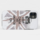 MINI Cooper Keep Calm and Motor iPhone Case (Achterkant (horizontaal))