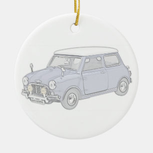 Mini Cooper  Keramisch Ornament