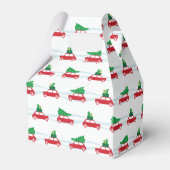 Mini Cooper-kerstverkeer Bedankdoosjes (Achterkant)