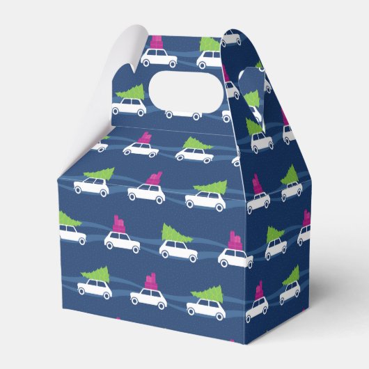 Mini Cooper-kerstverkeer Bedankdoosjes (Voorkant Zijde)