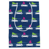 Mini Cooper-kerstverkeer Medium Cadeauzakje (Voorkant)