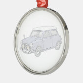 Mini Cooper  Metalen Ornament (Links)