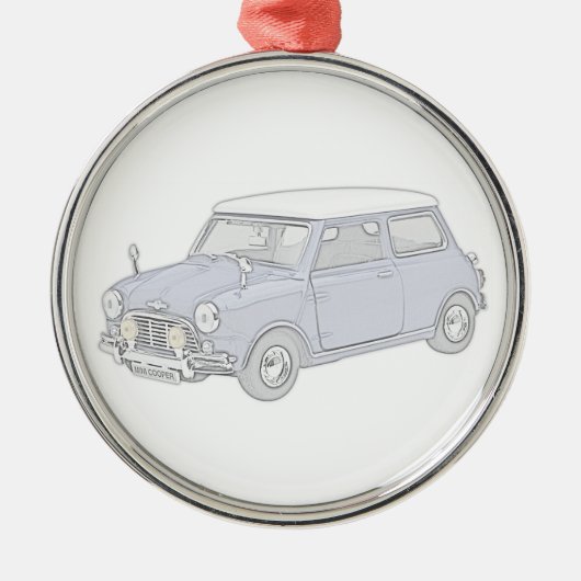 Mini Cooper  Metalen Ornament (Voorkant)