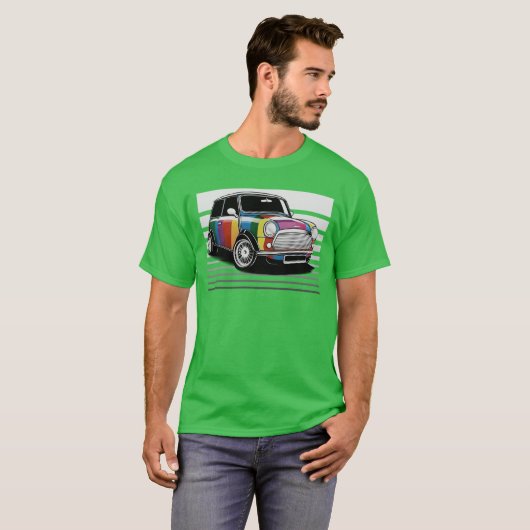 MINI Cooper Pride Version 2 funny T-shirt (Voorkant volledig)