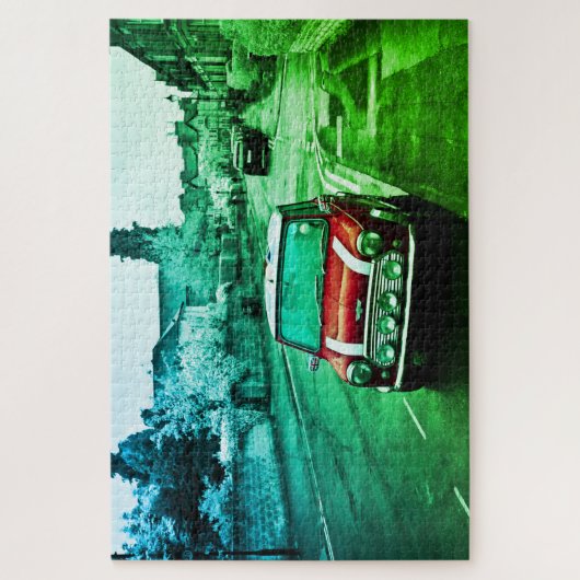 Mini Cooper Puzzle JowantArt Legpuzzel (Verticaal)