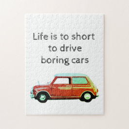 Mini cooper rot Puzzle Legpuzzel