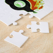 Mini Cooper rouge puzzle (Côté)