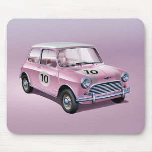 Mini Cooper S1 roze Muismat