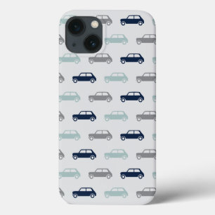 Mini Coopers on Go - Blauw & grijs iPhone 13 Hoesje