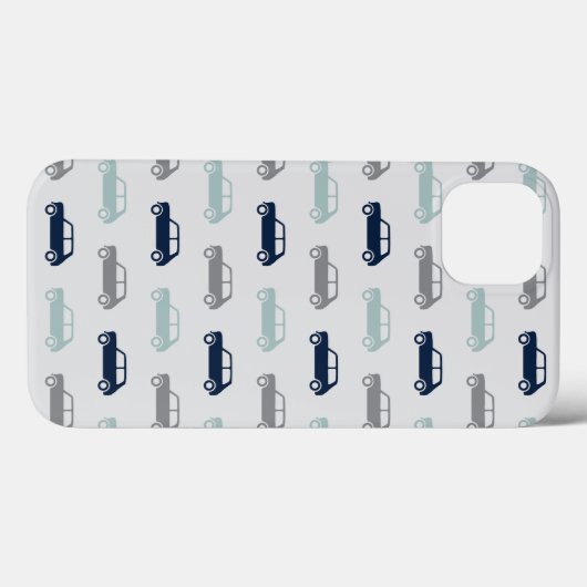 Mini Coopers on Go - Blauw & grijs Case-Mate iPhone Case (Achterkant (horizontaal))