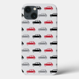 Mini Coopers on Go - Rood en zwart iPhone 13 Hoesje