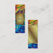 Mini Couleurs de fluide de carte de visite de signet (Devant / Derrière)