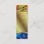 Mini Couleurs de fluide de carte de visite de signet (Dos)